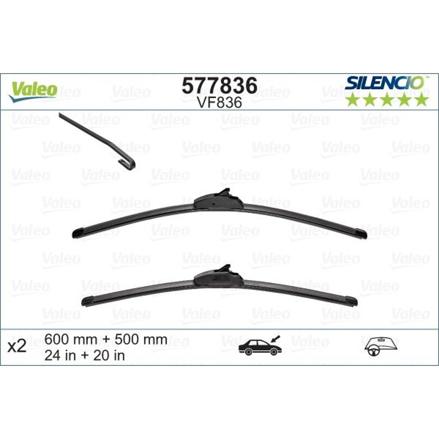 2019, 2018, 2017, 2016, 2015, 2014 BMW X6 Wiper Blade Set