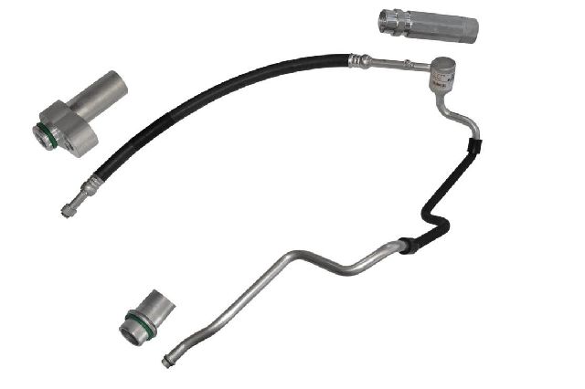 1999-2006 Volkswagen Golf A/C Refrigerant Suction Hose - Compressor To Evaporator (Vemo)