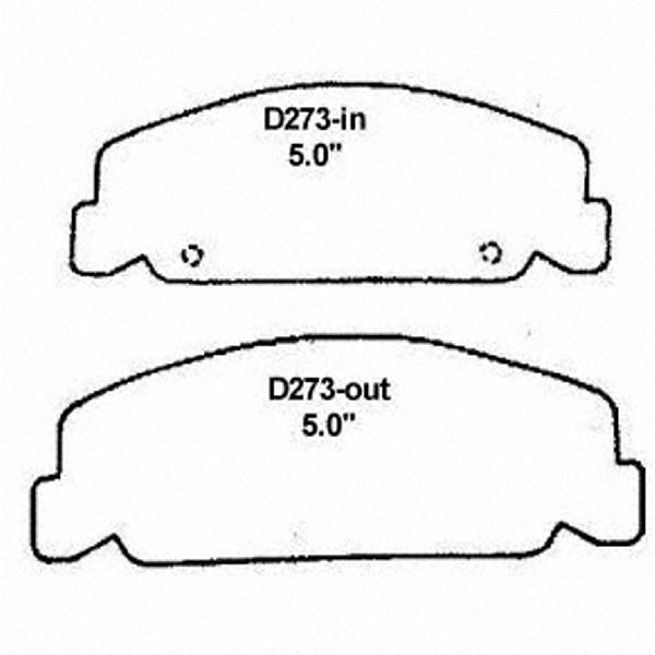 1988-1998 Honda Civic Disc Brake Pad Set - Front (Wagner Brakes)