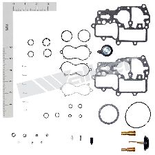 Walker Products 15671 Complete Carburetor Rebuild Kit - OEM-Style Components