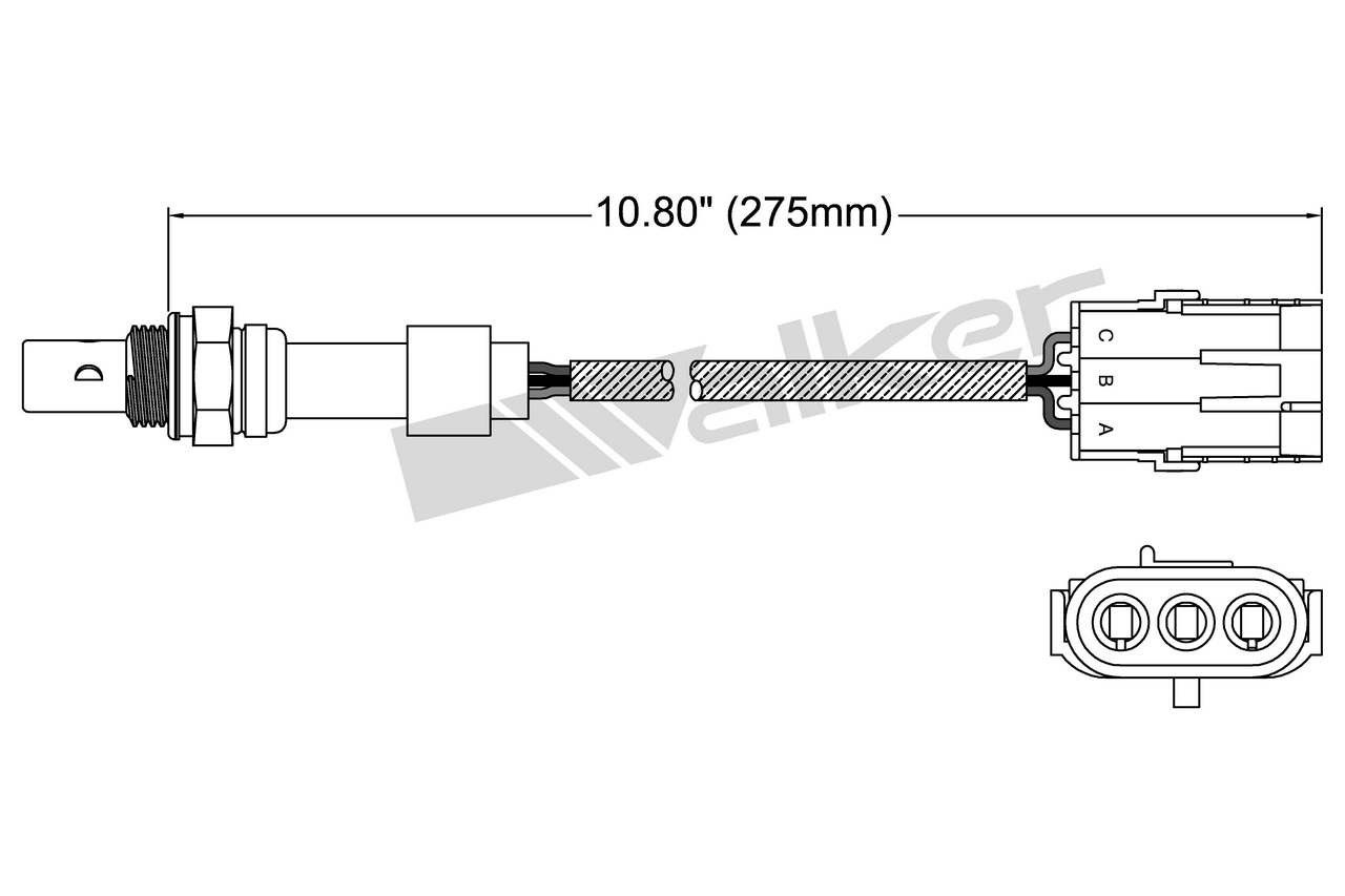 1990, 1989, 1988, 1987 Jeep Cherokee Oxygen Sensor