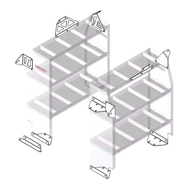 2015-2021 Ram ProMaster City Van Storage Shelving Unit (WEATHER GUARD)