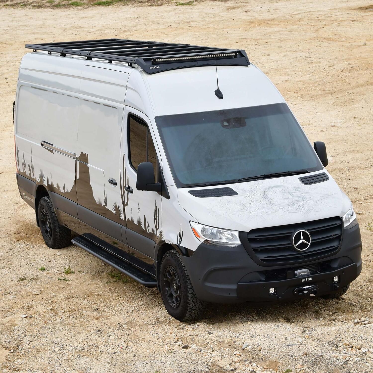 2024, 2023, 2022, 2021, 2020, 2019 Mercedes-Benz Sprinter 3500 2019-2024 Mercedes-Benz Sprinter Roof Rack