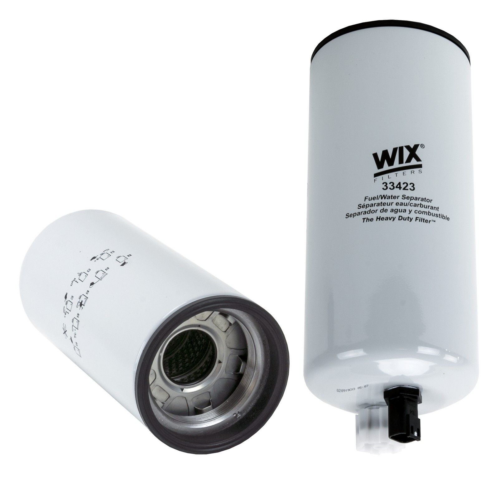 Pack of 1 WIX Filters 33932 Heavy Duty Spin On Fuel Water Separator