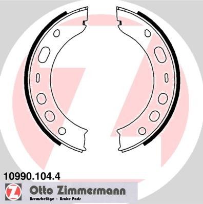 2006-2012 Porsche Boxster Parking Brake Shoe - Rear (Zimmermann)