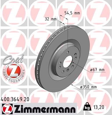 2009, 2008, 2007 Mercedes-Benz ML320 2007-2009 Mercedes-Benz GL320 Disc Brake Rotor