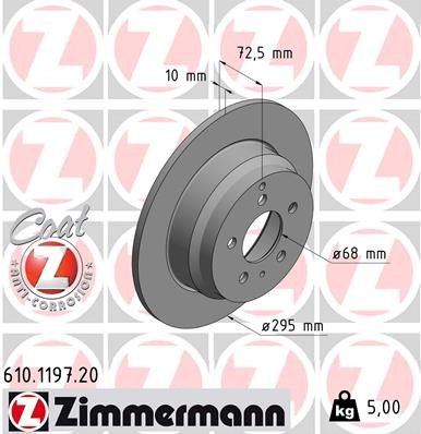 2000, 1999, 1998 Volvo S70 Disc Brake Rotor
