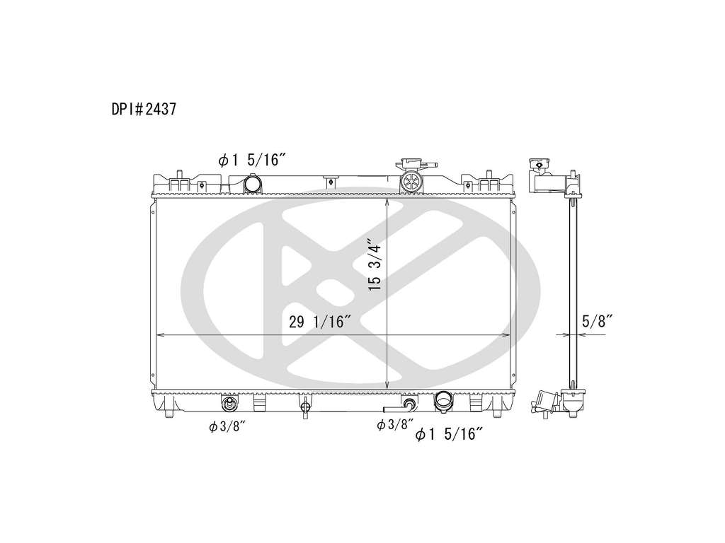 2004-2008 Toyota Solara Radiator (Koyo Cooling)