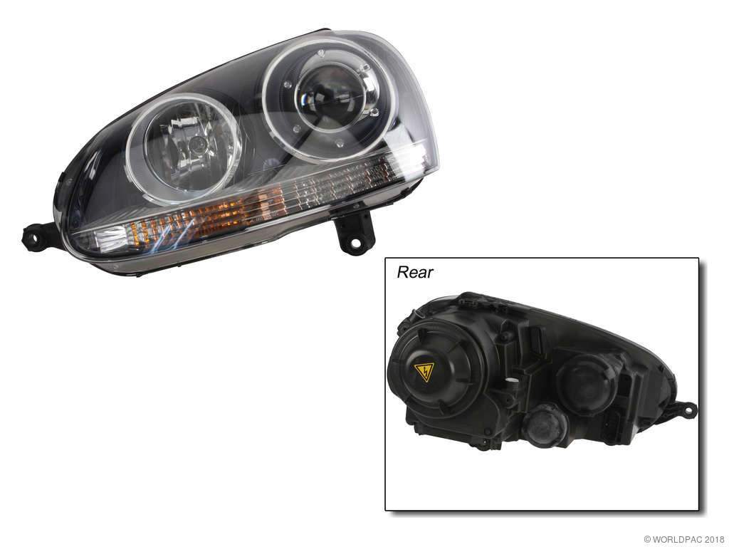 2005-2010 Volkswagen Jetta Headlight Assembly - Left (Magneti Marelli)