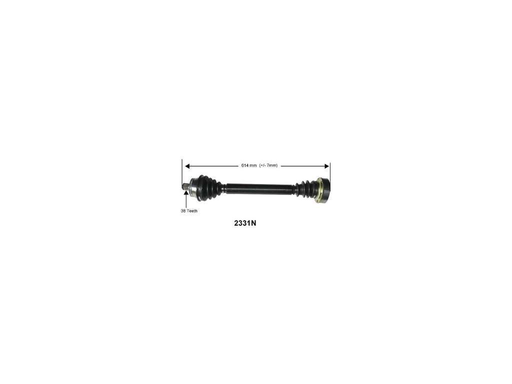 2001 Audi A4 CV Axle Assembly - Front Left (Autopart International)