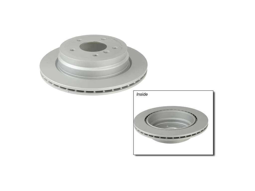 2007-2013 BMW 328i Disc Brake Rotor - Rear (Zimmermann Coated)