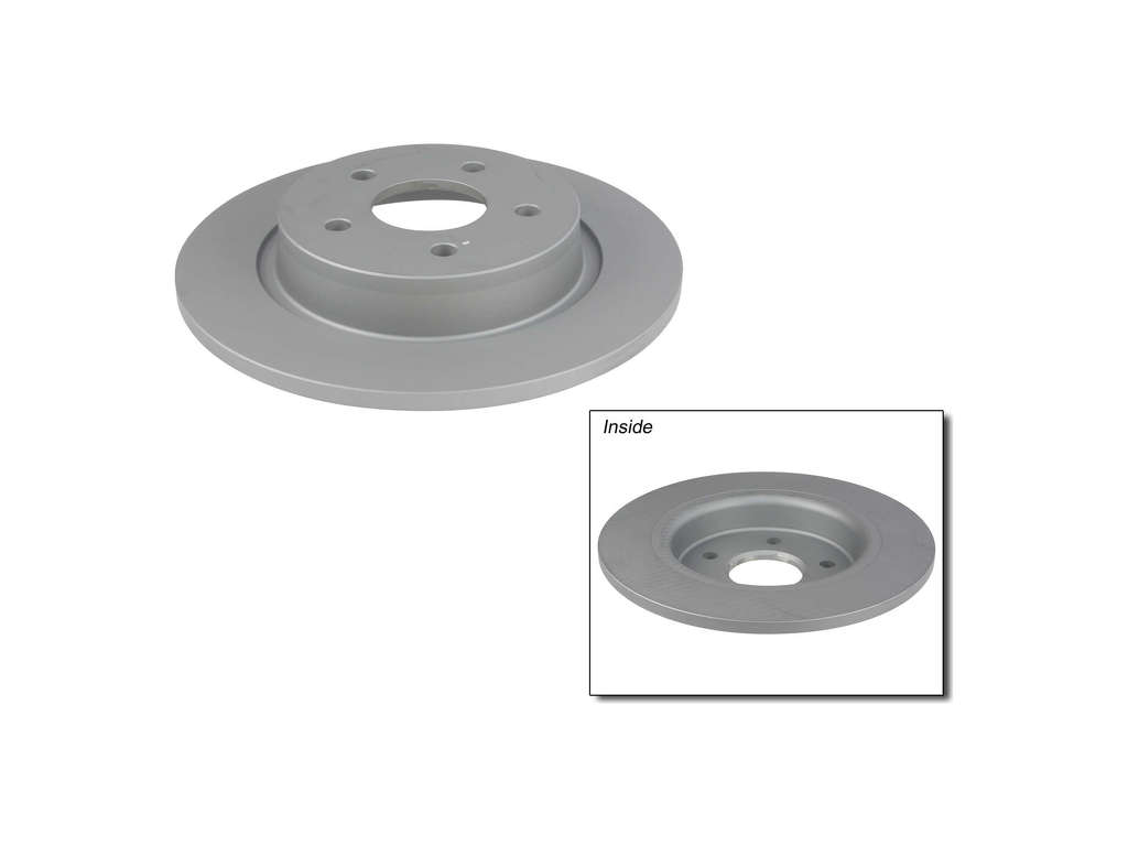 2004-2011 Volvo S40 Disc Brake Rotor - Rear (Zimmermann Coated)