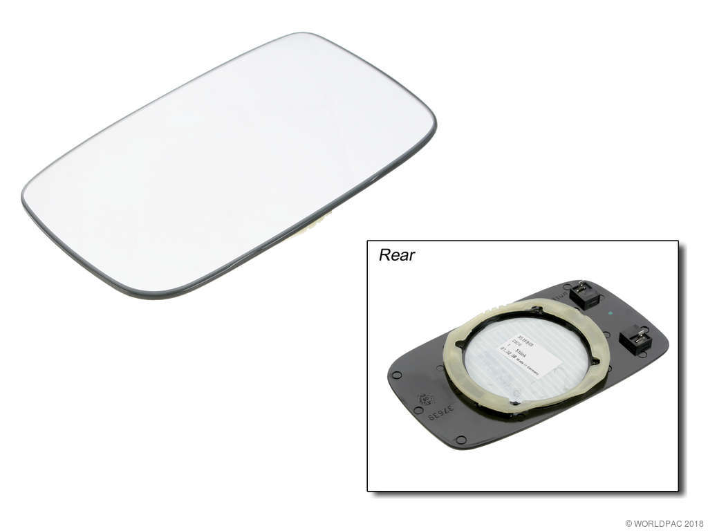 1985-1990 Volvo 740 Side/Door Mirror Glass - Left (Genuine)