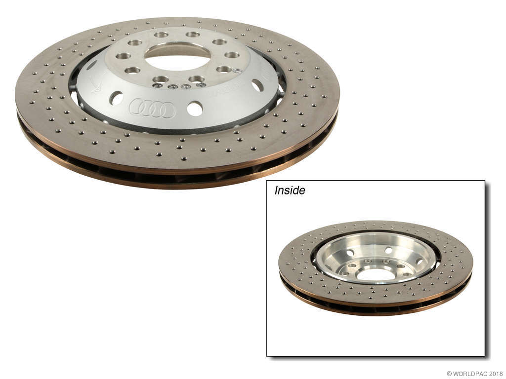 2003-2004 Audi RS6 Disc Brake Rotor - Rear Left (Original Equipment)