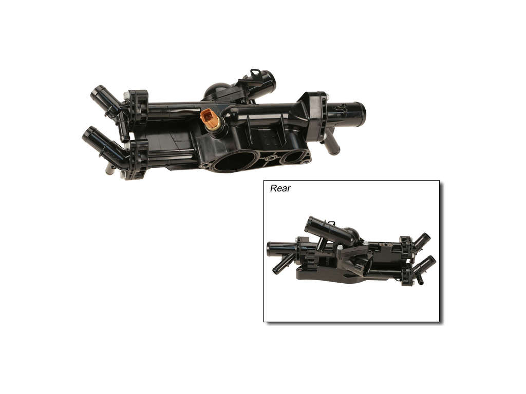 2011-2013 Kia Optima Engine Coolant Thermostat / Water Outlet Assembly (Genuine)