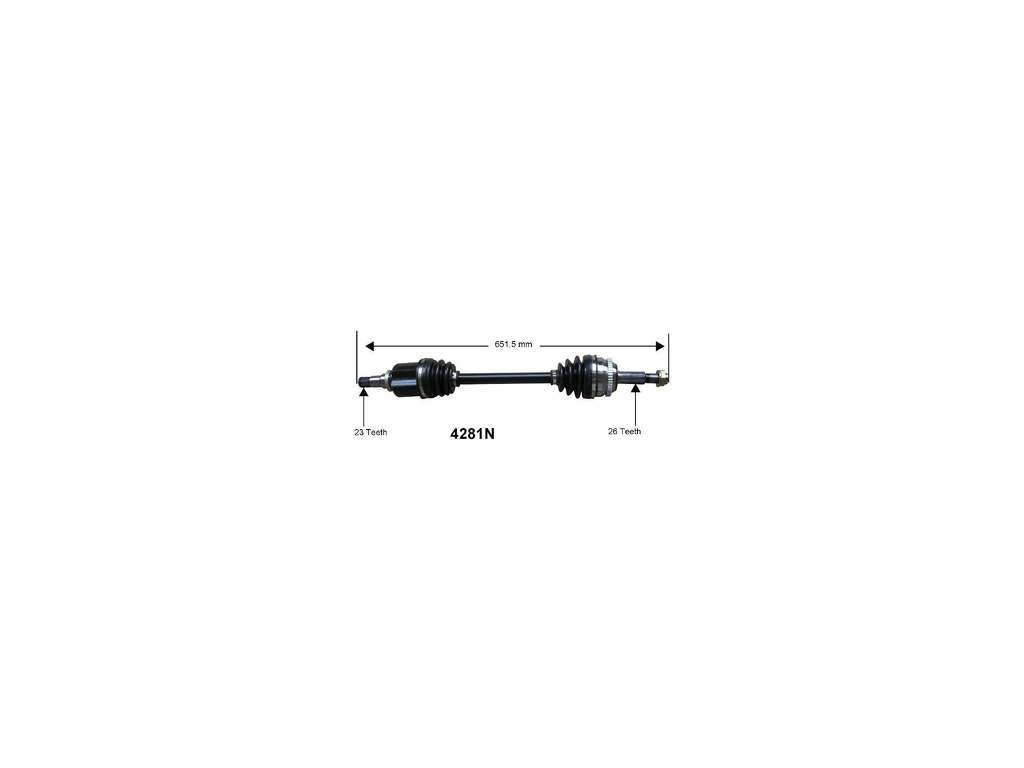 2003-2006 Pontiac Vibe CV Axle Assembly - Front Left (Autopart International)
