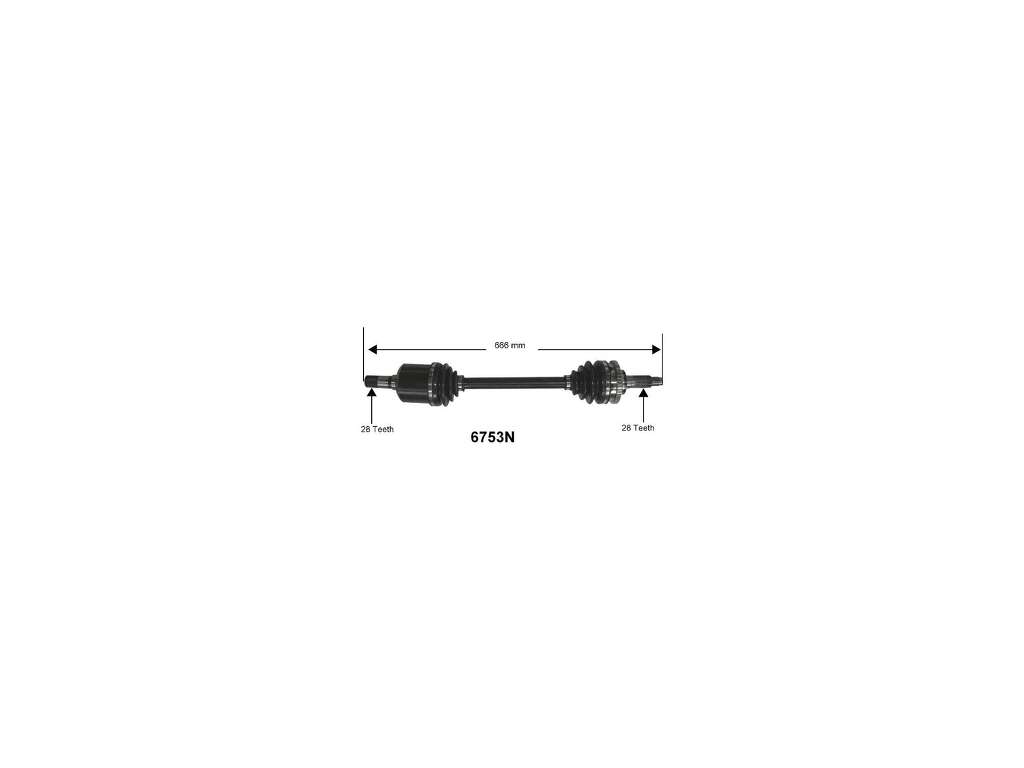 1995-2002 Mazda Millenia CV Axle Assembly - Front Left (Autopart International)