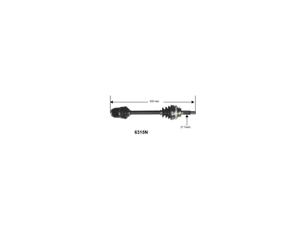 1999-2005 Hyundai Sonata CV Axle Assembly - Front Right (Autopart International)