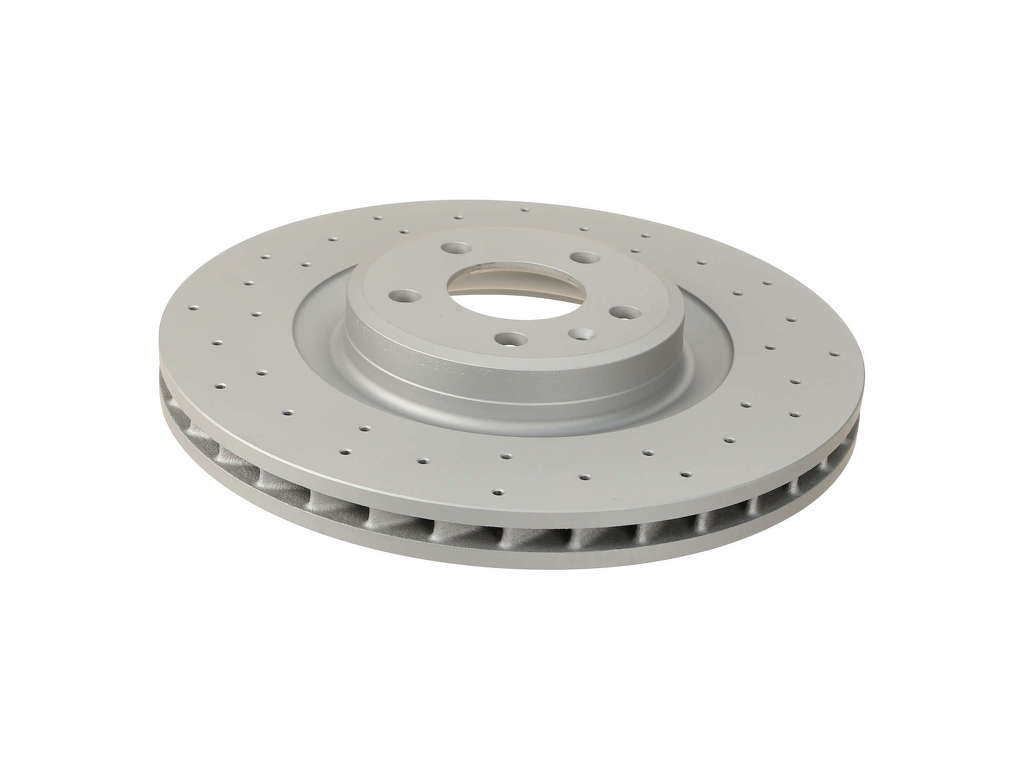 2010-2011 Audi A5 Disc Brake Rotor - Front (Zimmermann Coated X-Drilled)
