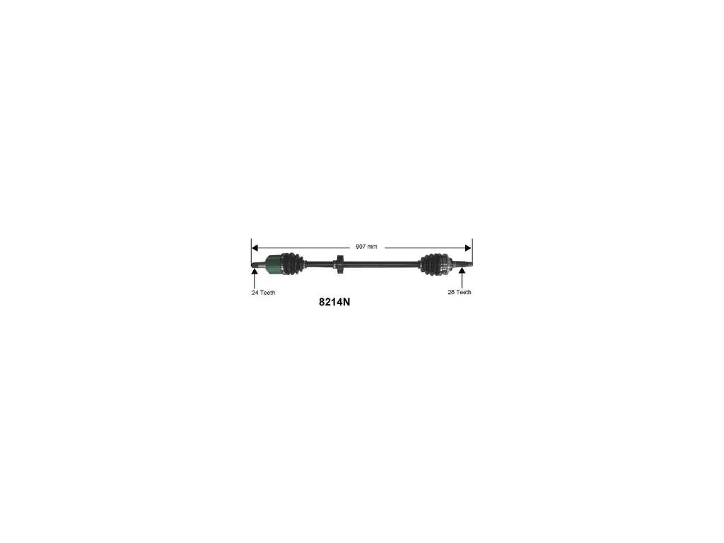 1990-1995 Mazda Protege CV Axle Assembly - Front Right (Autopart International)