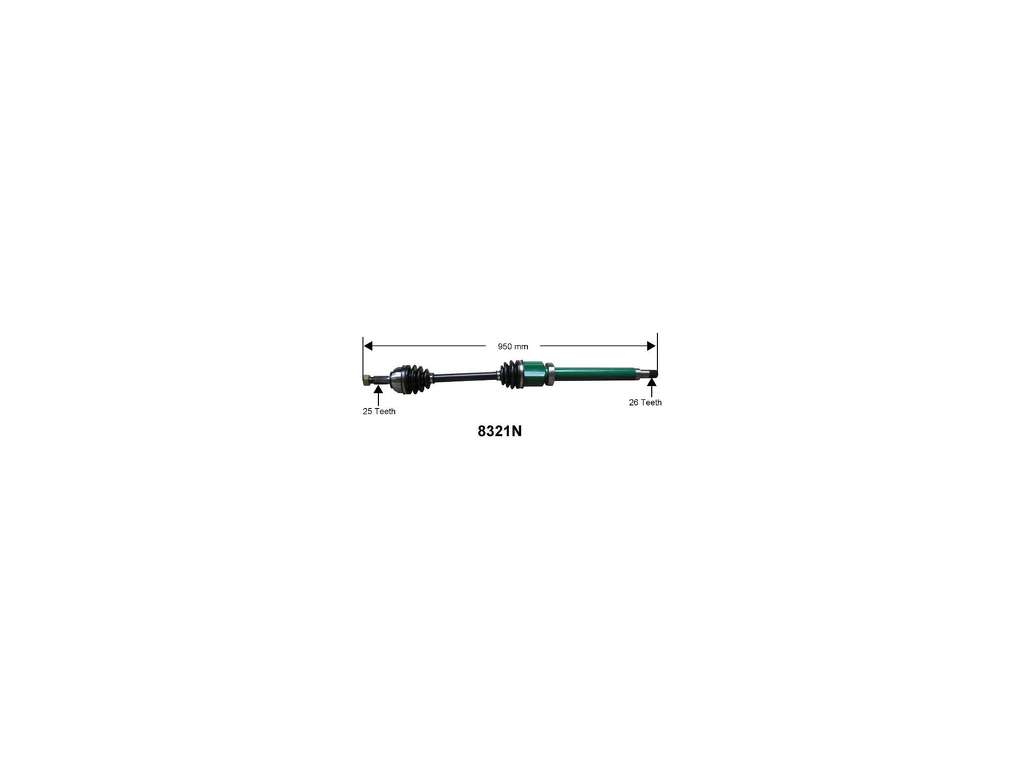 2000-2011 Ford Focus CV Axle Assembly - Right (Autopart International)