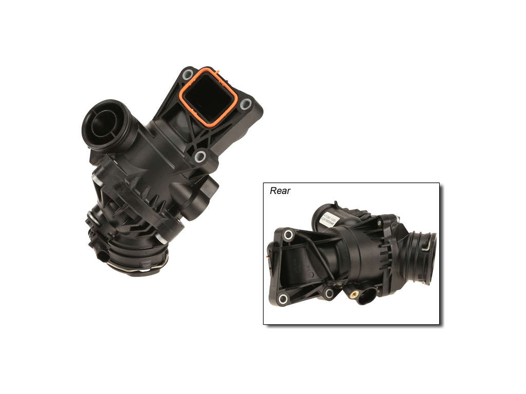 2003-2007 Volvo V70 Engine Coolant Thermostat / Water Outlet Assembly (Autopart International)