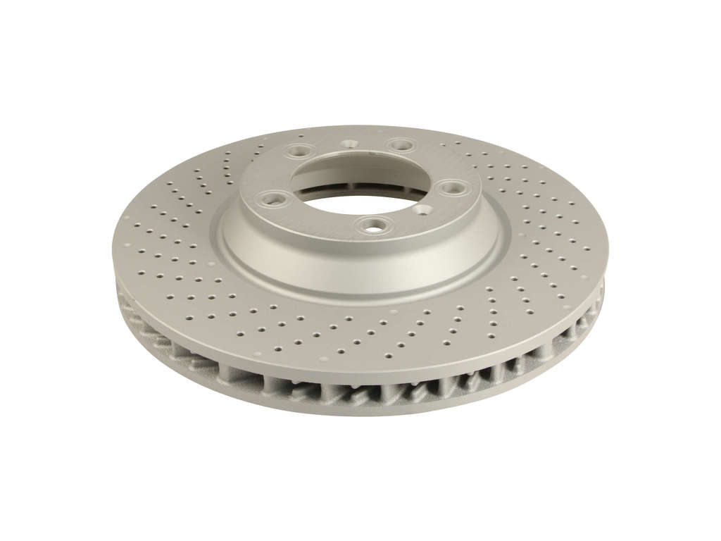 2007-2013 Porsche 911 Disc Brake Rotor - Front Left (Zimmermann Coated)