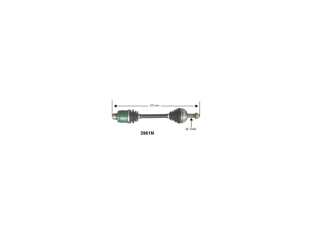 1995-1998 Honda Odyssey CV Axle Assembly - Front Left (Autopart International)