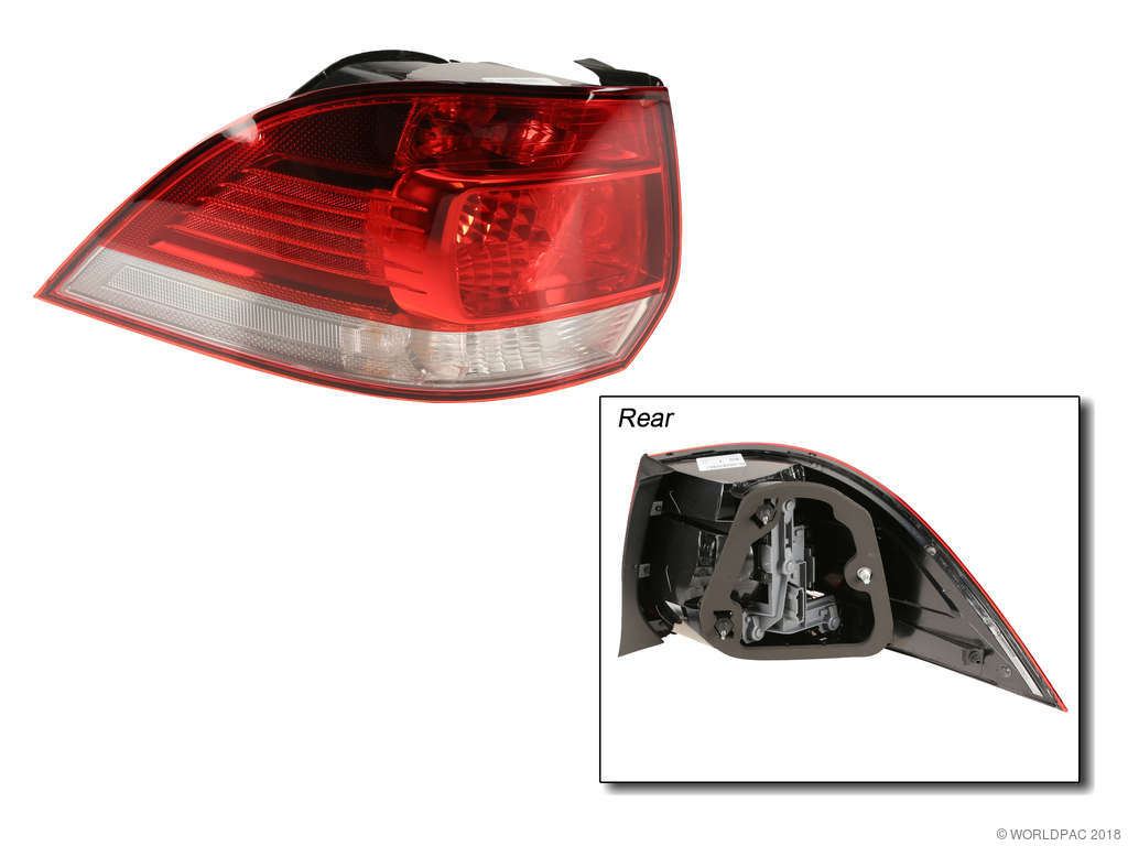 2010-2013 Volkswagen Golf Tail Light Assembly - Left (Genuine)