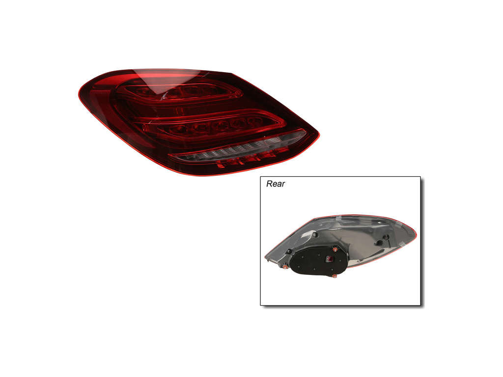 2015-2017 Mercedes-Benz C300 Tail Light Assembly - Left (ULO)