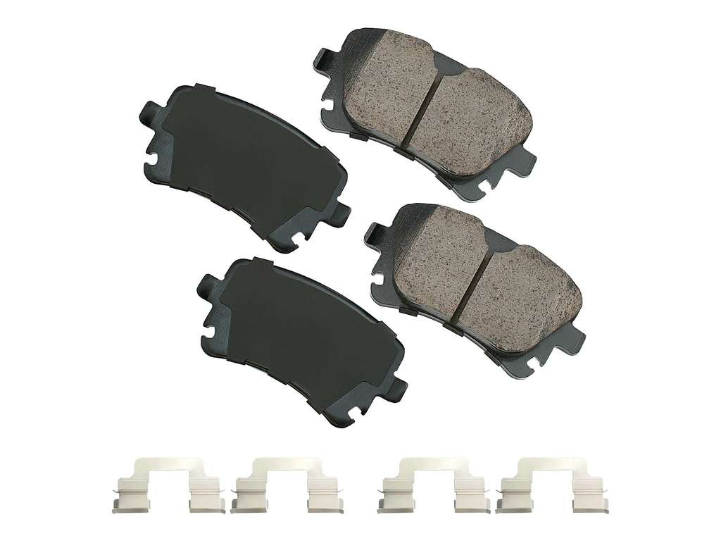 2009-2011 Audi A6 Disc Brake Pad Set - Rear (Akebono)