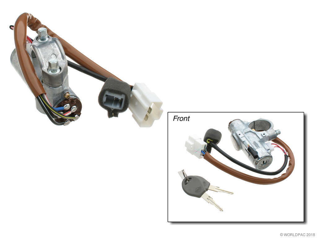 1986-1994 Nissan D21 Ignition Lock Assembly (Genuine)