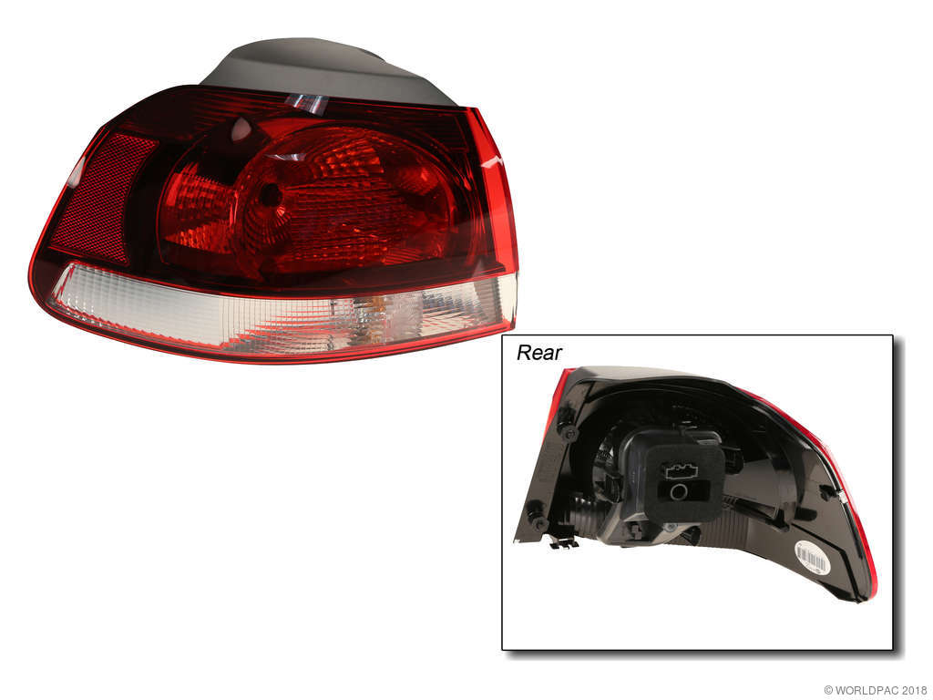 2010-2013 Volkswagen Golf Tail Light Assembly - Left Outer (Valeo)