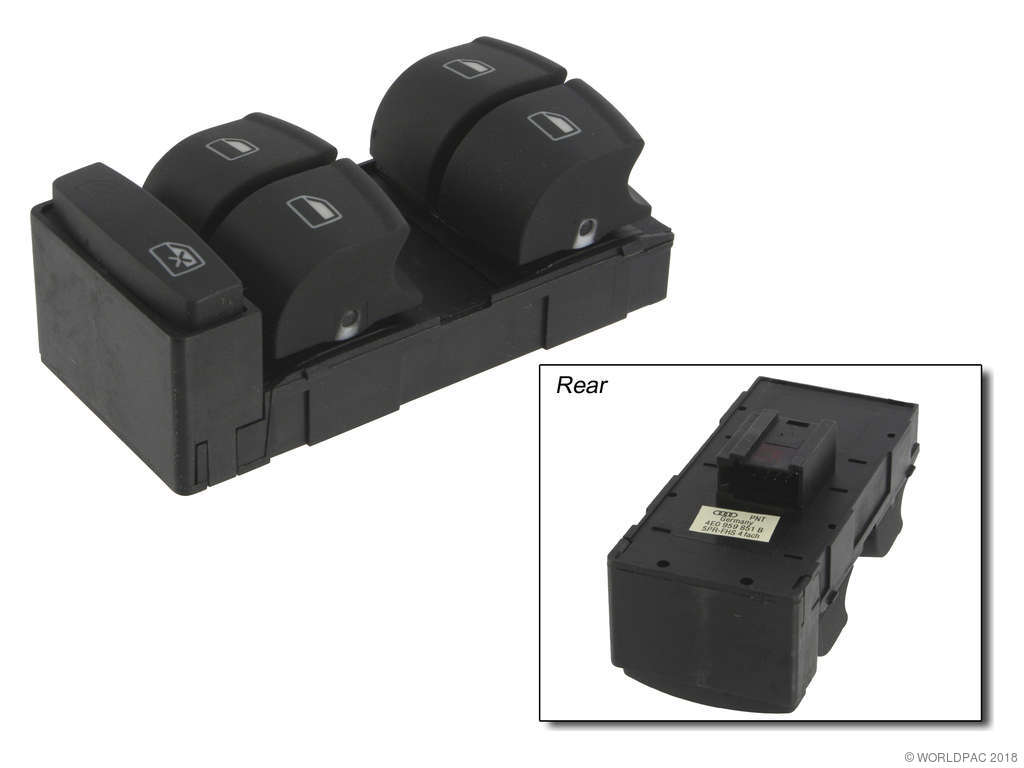 2007-2009 Audi S8 Door Window Switch - Front Left (Genuine)