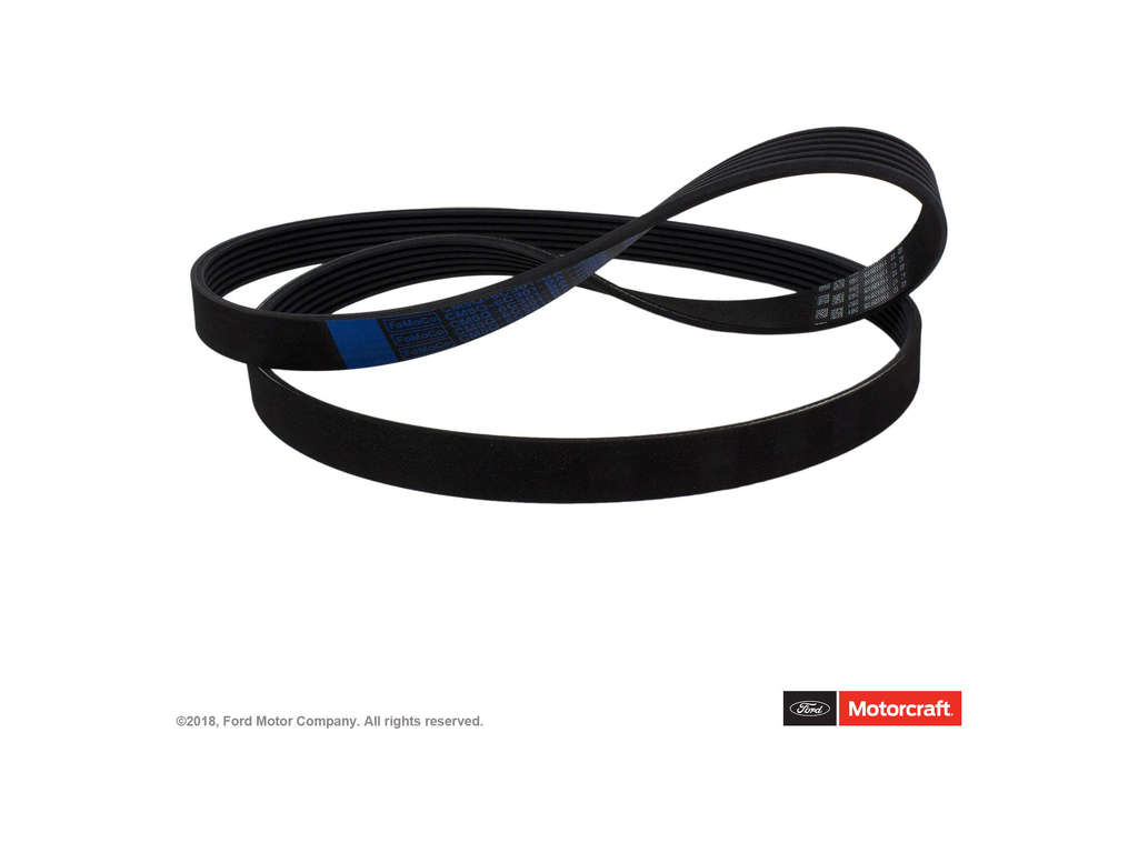 2014-2017 Ford Fiesta Accessory Drive Belt -  or Water Pump, Alternator and Compressor (Motorcraft)