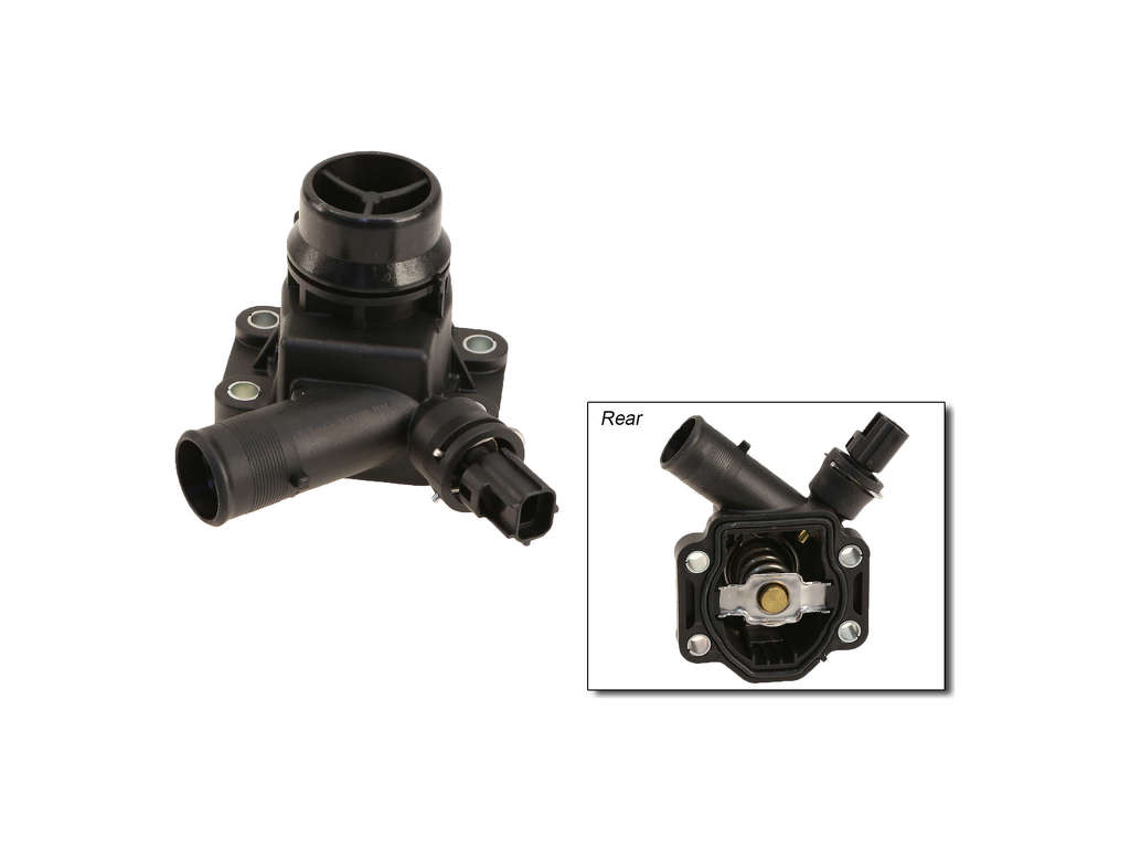 2007-2015 Volvo S80 Engine Coolant Thermostat / Water Outlet Assembly (Calorstat)