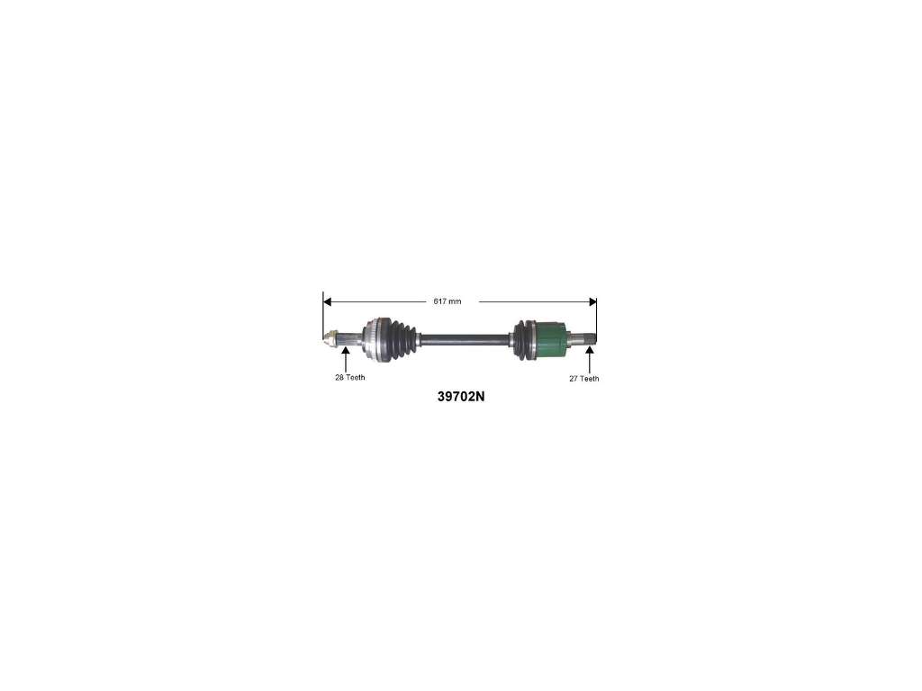 1990-1991 Honda Prelude CV Axle Assembly - Right (Autopart International)