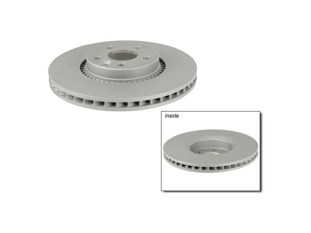 2007-2016 Volvo S80 Disc Brake Rotor - Front (Zimmermann Coated)