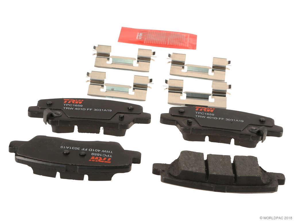 2013-2019 Cadillac ATS Disc Brake Pad Set - Rear (TRW)