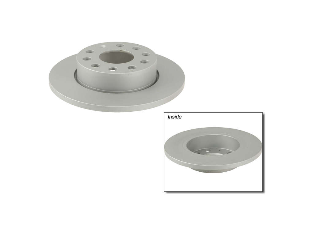 2008-2013 Audi A3 Disc Brake Rotor - Rear (Zimmermann Coated)