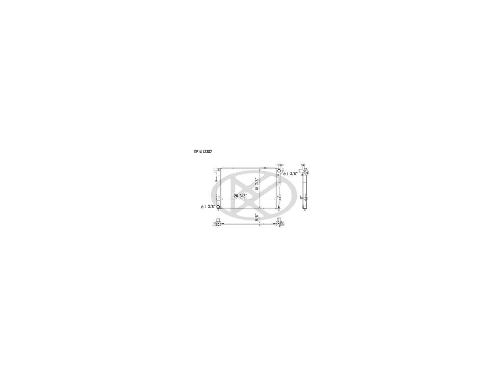 2013-2018 Hyundai Santa Fe Radiator (Autopart International)