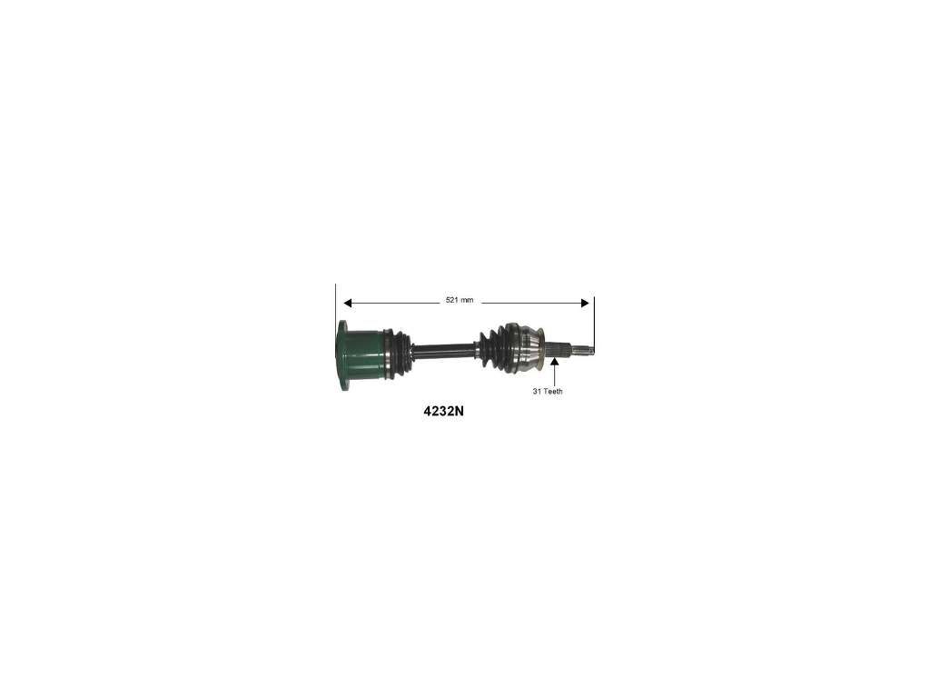 1998-1999 Dodge Durango CV Axle Assembly - Front (Autopart International)