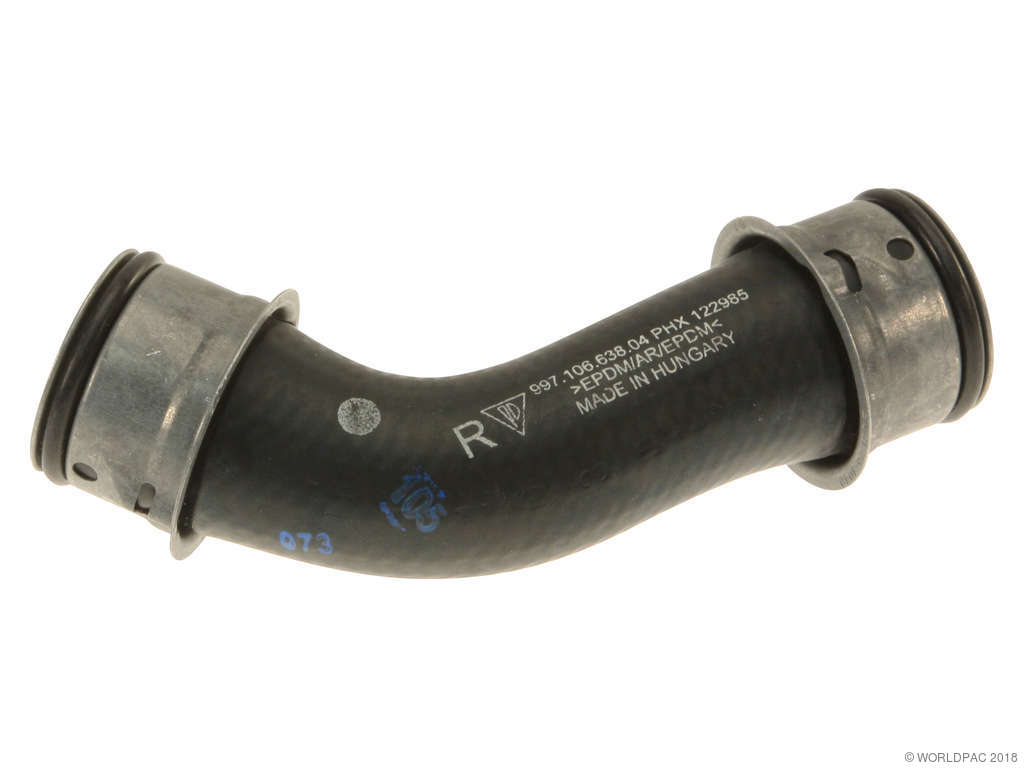 2009-2012 Porsche Boxster Radiator Coolant Hose - Center or Right (Genuine)