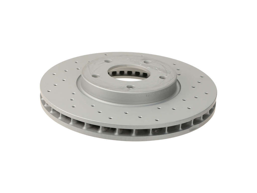 1997-1999 Jaguar XK8 Disc Brake Rotor - Front (Zimmermann X-Drilled)