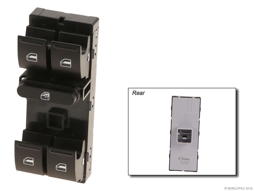 2009-2017 Volkswagen CC Door Window Switch - Front Left (Vemo)