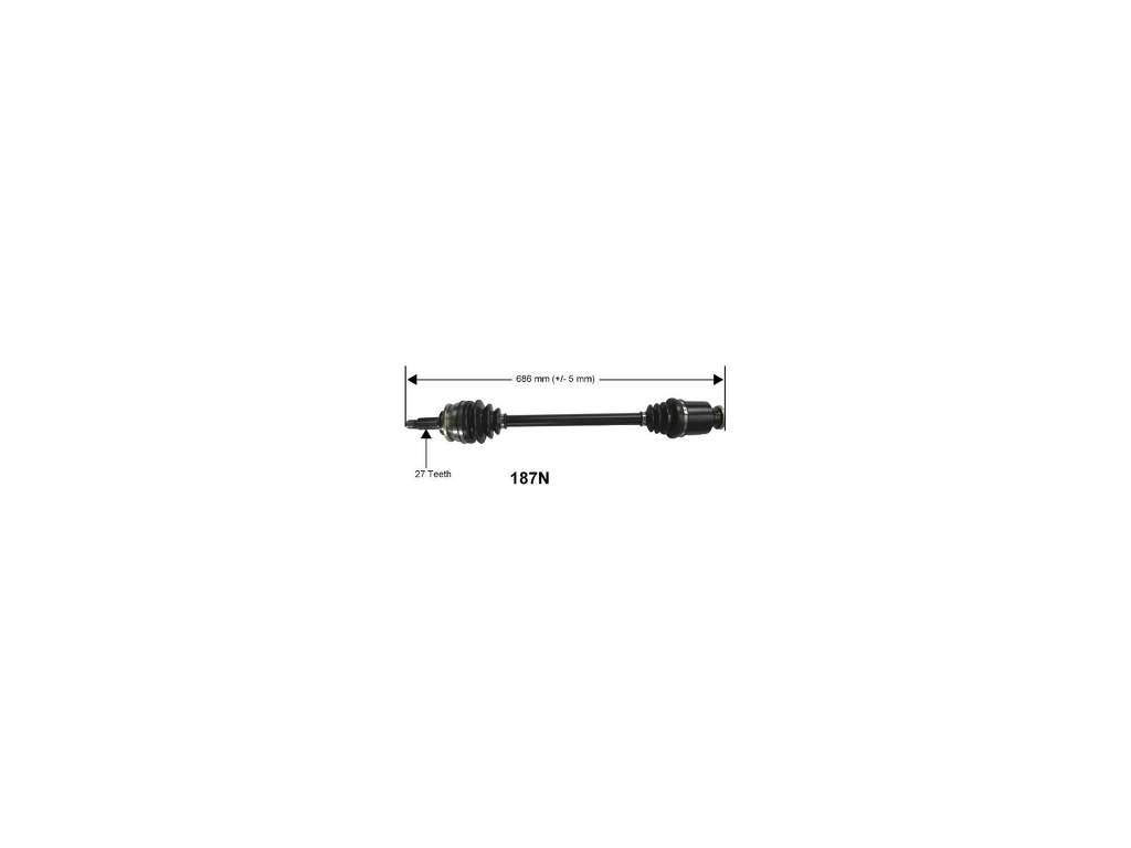 1998-2000 Subaru Forester CV Axle Assembly - Front (Autopart International)