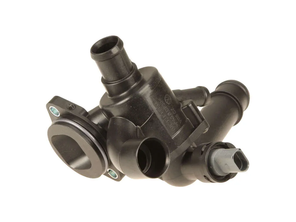 2012-2014 Volkswagen Passat Engine Coolant Thermostat / Water Outlet Assembly (Genuine)