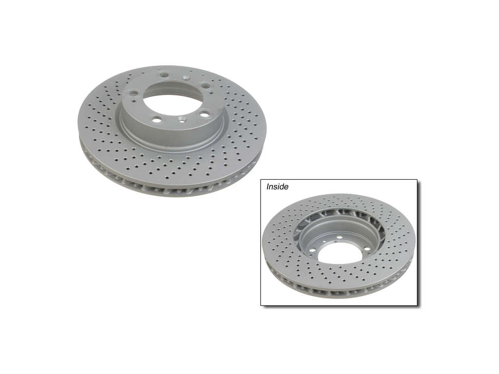 2000-2012 Porsche Boxster Disc Brake Rotor - Front Left (Zimmermann Coated)