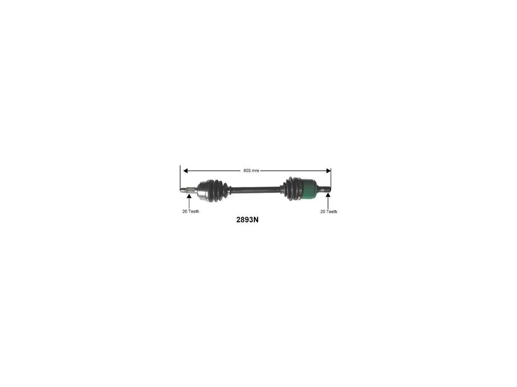1990-1991 Honda Civic CV Axle Assembly - Front Right (Autopart International)