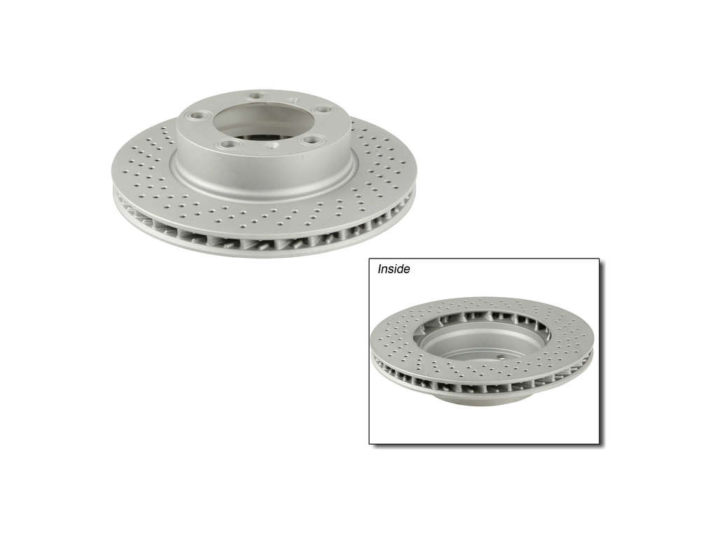 2005-2008 Porsche Boxster Disc Brake Rotor - Front Left (Zimmermann Coated)